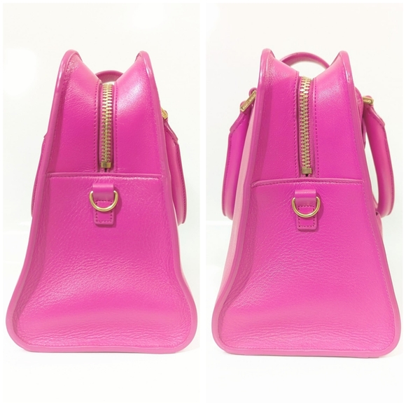 ✨️💎Giftable. Authentic YSL Yves Saint Laurent Baby cabas Hot Pink Crossbody bag - Picture 11 of 14